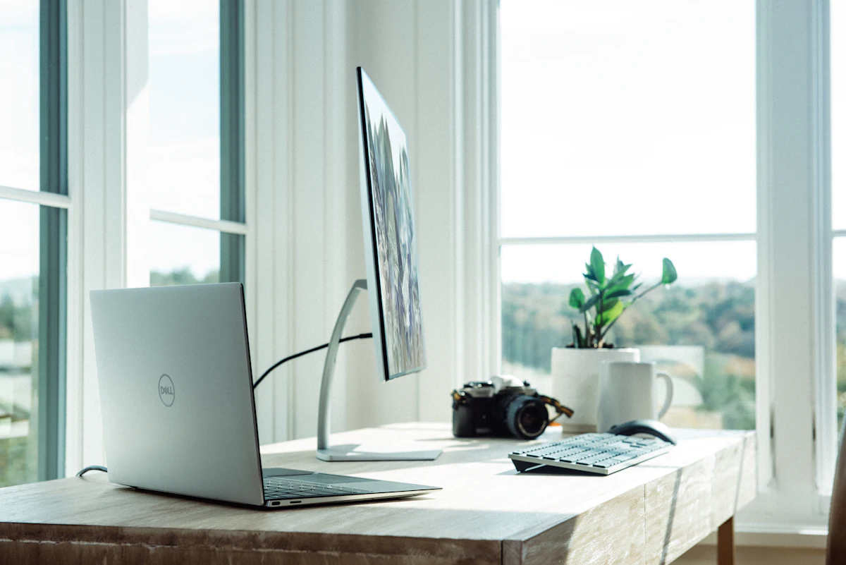 Photo 1 of 2: Set up a home office: laptop, printer and Wi-Fi